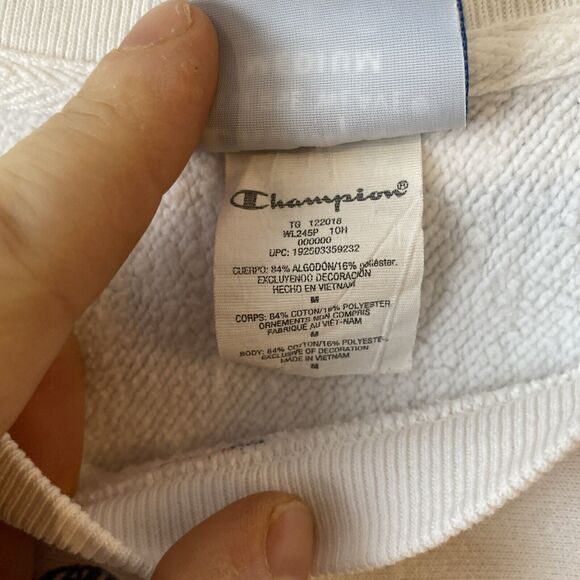 Vintage 90’s Champion Reverse Weave Sweatshirt Men’s Medium Spell Out Pullover - Picture 8 of 13